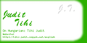 judit tihi business card